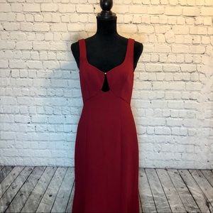 Deep Red Maxi Dress